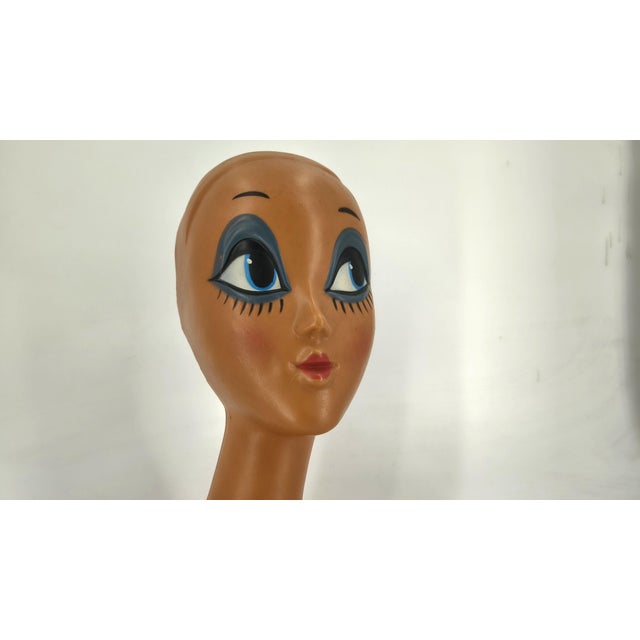 Plastic Vintage Twiggy Mannequin Head, 1970s For Sale - Image 7 of 8
