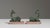 Art Deco Pair of 1920s French Forest Green Art Deco Signed Figures on Marble Bases For Sale - Image 3 of 15