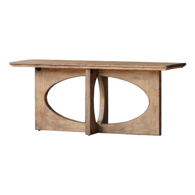 Matthew Izzo Home Brutus Upcycled Pine Wood Console Table For Sale