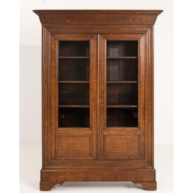 Oak Louis Philippe Vitrine For Sale - Image 11 of 13