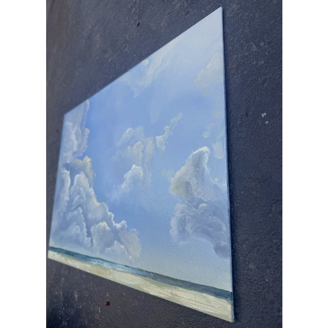 Oil Panting "Clouds and Horizon" by Danka Krol For Sale In Sacramento - Image 6 of 8