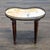 Vintage Kidney Shape Marble Top Side Table With Gallery For Sale - Image 4 of 7