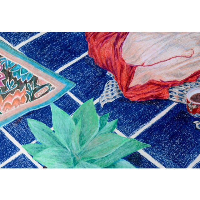 Still life with Succulent by Noel Howard (American, 20th Century). Signed lower right and unframed. Noel studied Fine Art...