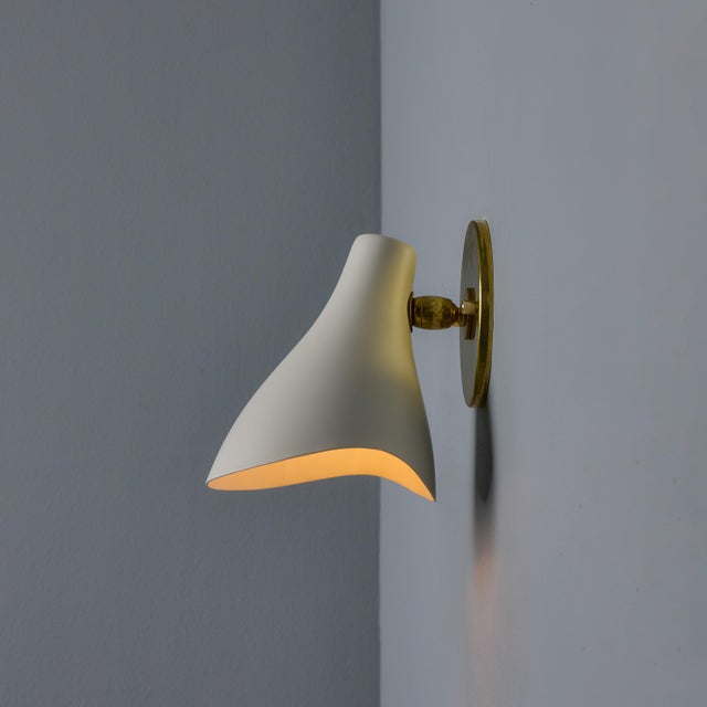 1950s Gino Sarfatti Model #10 Sconce for Arteluce in White For Sale - Image 11 of 12