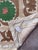 Suzani Textile Wall Art - Neutral Tan Samarkand Embroidery 3'10'' X 5'3'' For Sale - Image 11 of 15