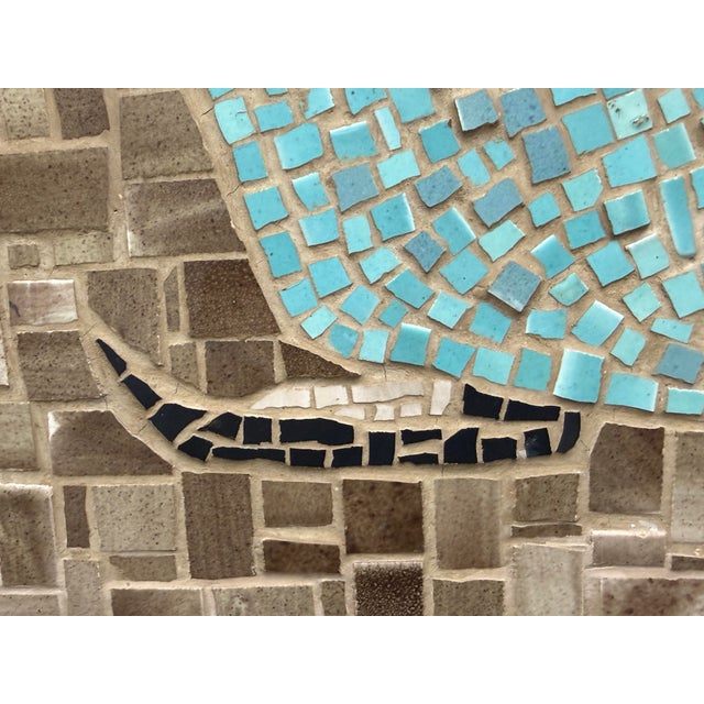 Vintage Mosaic Tile Art Piece, Framed For Sale - Image 10 of 12