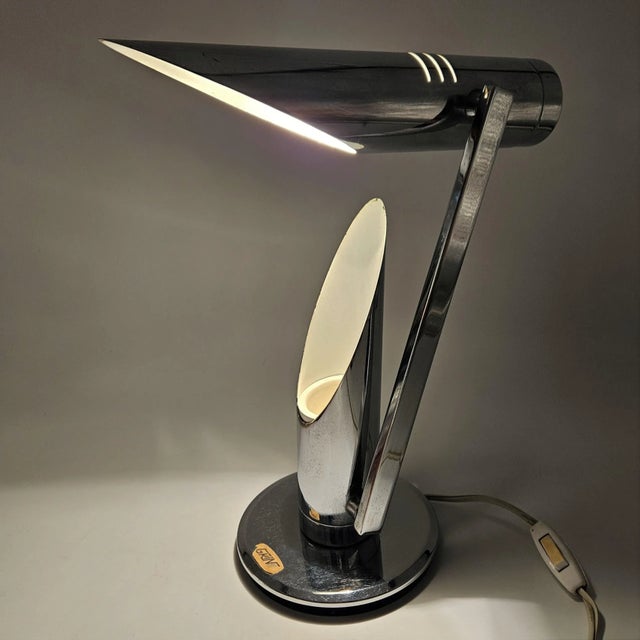 Chrome-Plated Tharsis Table Lamp by Luis Perez De Olivia Fase, 1973 For Sale - Image 9 of 9