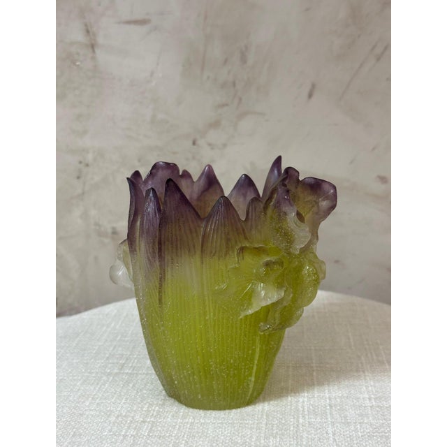 Glass Paste Vase by Jean Daum for Daum, 2010s For Sale - Image 10 of 17