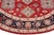 Southwestern Kazak Light Blue/Beige Wool Round Rug- 9'0''x9'0'' For Sale - Image 4 of 9