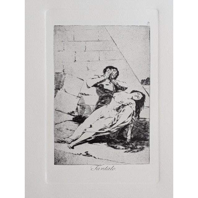 Francisco de GOYA - Fran.co Goya y Lucientes, Pintor - Plate 9 - Los Caprichos, ed. Jean de Bonnot. Plate 1 on Lana pur...