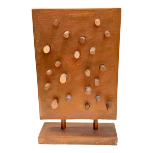 Mid 20th C. Constructivist Wooden Sculpture From the Collection of Willis F Woods