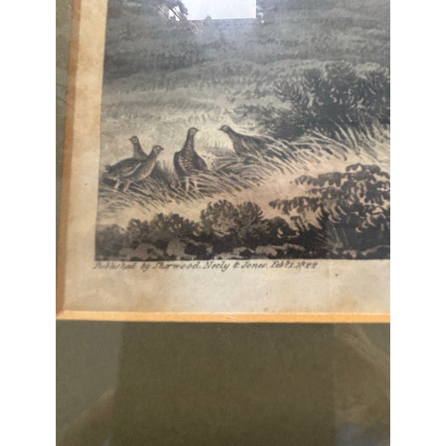 English Framed Print "Grouse Shooting" by S. Alkin For Sale - Image 3 of 5