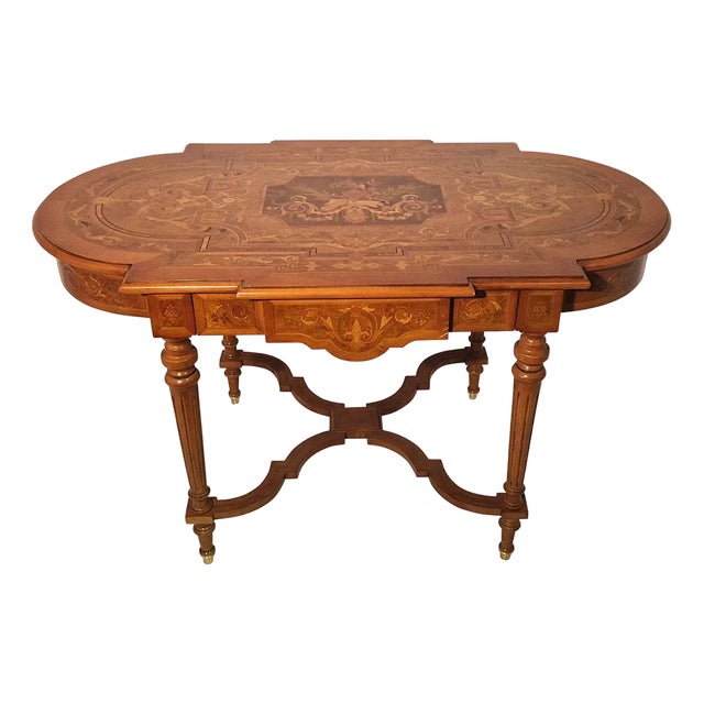 Napoleon III Style Coffee Table, 1980s For Sale