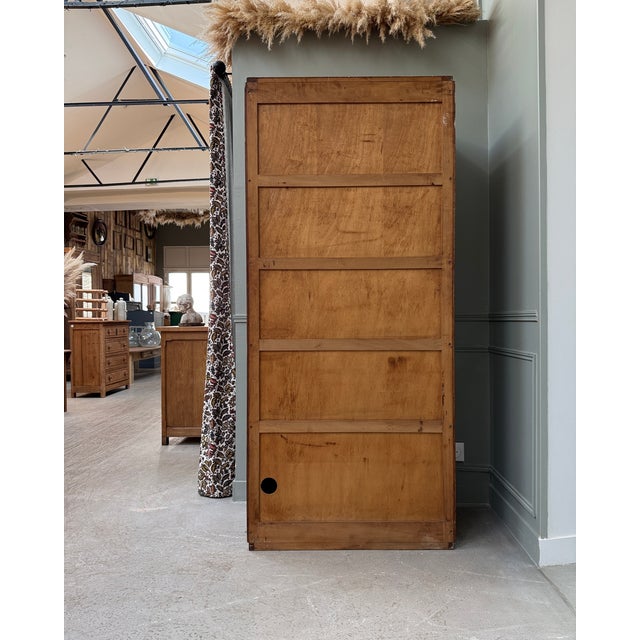1950s Large Oak Roll-Top Filing Cabinet by Lacour, 1950s For Sale - Image 5 of 14