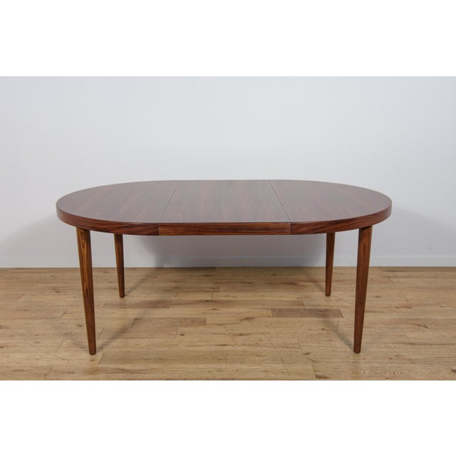 Brown Mid-Century Extendable Rosewood Dining Table from Feldballes Møbelfabrik, Denmark, 1960s For Sale - Image 8 of 17