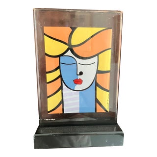Britto Lucite Lithograph For Sale