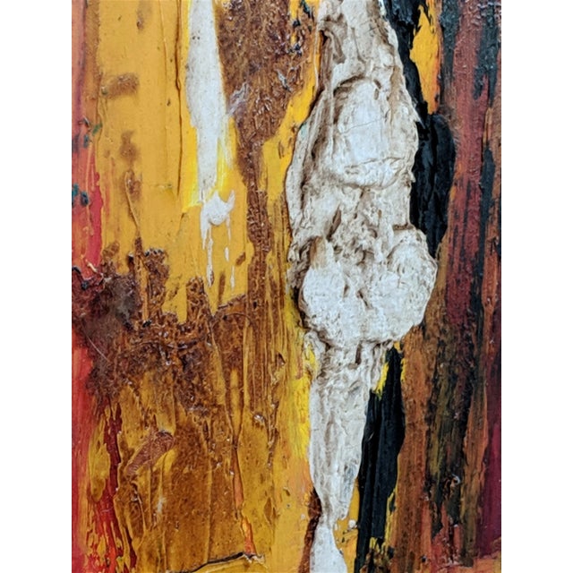 1960s Vintage Erick Stephens Abstract Oil on Canvas Impasto Painting For Sale In Miami - Image 6 of 13