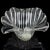 Cartier Cartier Signed Murano Seguso Vintage Crystal Clear Ribbed Surface Italian Art Glass Seashell Shell Bowl For Sale - Image 4 of 11