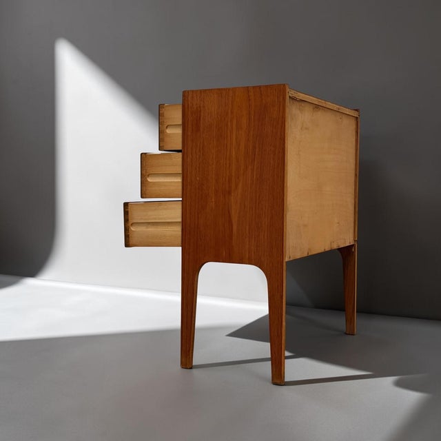 Wood Danish Teak Chest of Drawers by Poul M. Volther For Sale - Image 7 of 14