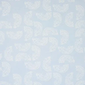 Sample - Schumacher X Caroline Z Hurley Quansoo Wallpaper in Ivory on Sky