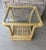 McGuire Palm Beach Style Woven Rattan Glass Top Side Table For Sale - Image 4 of 6