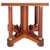 A refined and architecturally balanced 19th-century italian walnut side table, distinguished by its strong geometric...
