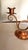 Metal Vintage Gregorian Copper Candle Holder MCM Rustic Lodge Cabin Cottage For Sale - Image 7 of 9