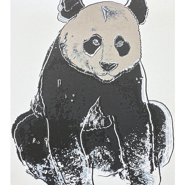 Andy Warhol (after) "Giant Panda" print, size 60 x 60 cm, plate signed bottom right, numbered with pencil on heavy paper,...