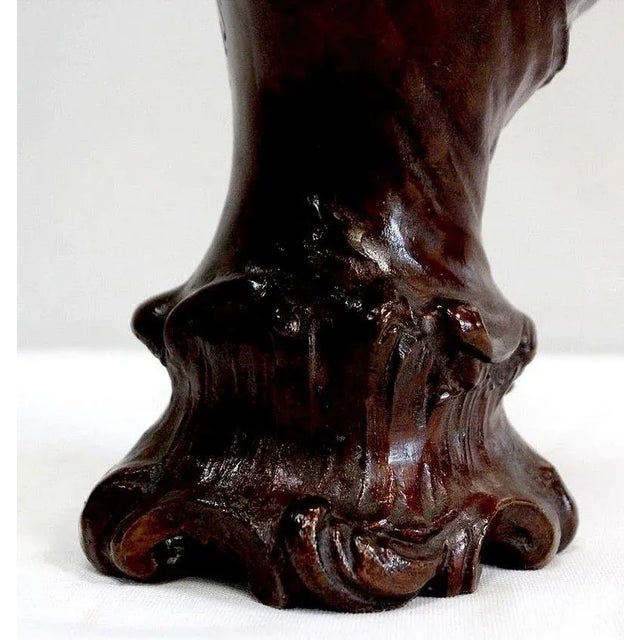 Bronze Woman with Hat by Meslais, Early 20th Century For Sale - Image 16 of 18