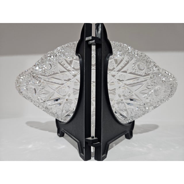 Crystal Bowl with Star Motif, 1920s For Sale - Image 11 of 12