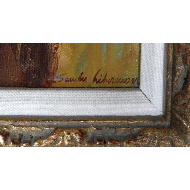 Realism Sandu Liberman, Portrait of a Girl, Oil on Canvas For Sale - Image 3 of 5