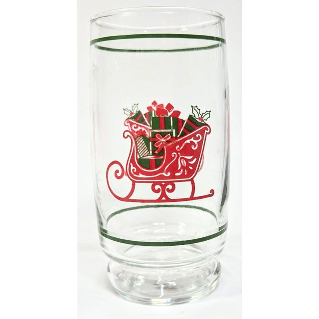 Mid 20th Century Nostalgic Sleigh Tumblers- Set of Four For Sale - Image 5 of 9