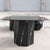 Postmodern Faux Marble Pedestal Side Table – Ceramic & Glass, 1980s, Mid-Century For Sale - Image 10 of 10