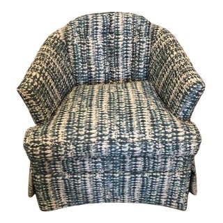 Mid Century Modern Small Barrel Chair For Sale