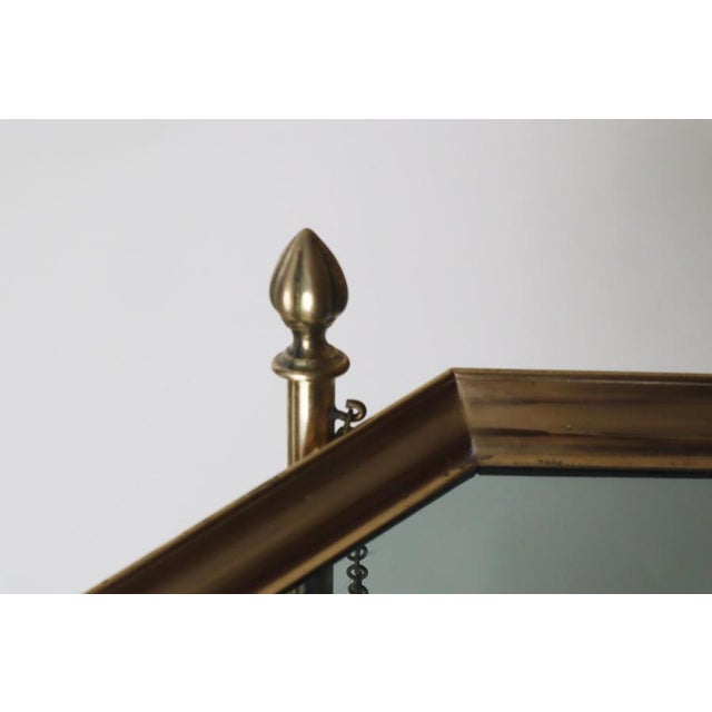 Metal French Hollywood Regency Brass Tray Table, 1970s For Sale - Image 7 of 11