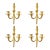 Set of Four Late 18th Century Neoclassical Ormolu Wall Sconces For Sale