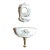 Rare Vintage Kohler Alouette Artist Edition Sink Basin & Cistern K-3035 & K-3036 French Country Farmhouse For Sale