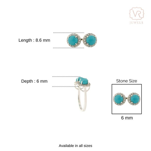 Modern Luxe 1.62ct Turquoise Diamond Toi Et Moi Open Ring in 14k Gold Szie 7 For Sale - Image 12 of 15