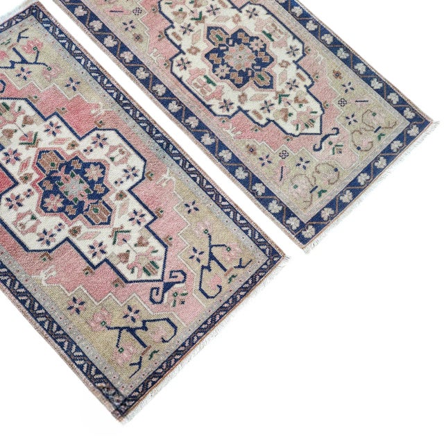 1970s 1970s Vintage Petite Turkish Rug - a Pair For Sale - Image 5 of 10
