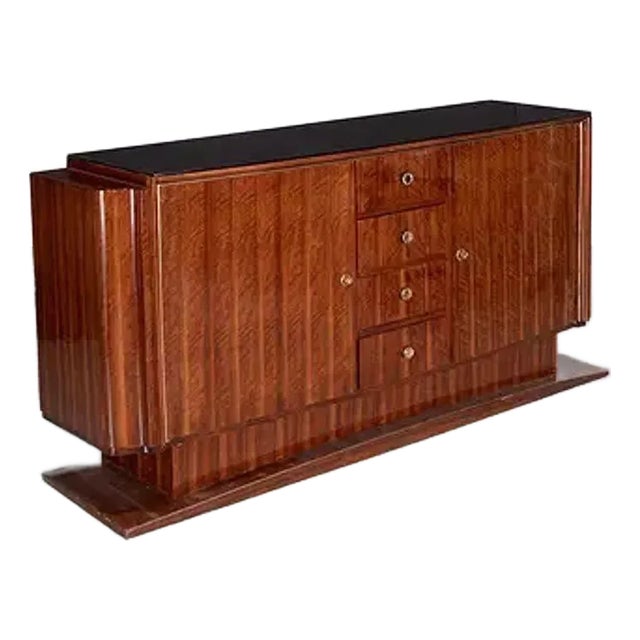 French Art Deco Style Period Buffet in Rosewood For Sale