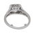 1920s Art Deco Gia 1.75 Carat Old European Cut Diamond Sapphire Engagement Ring, Size 3.5 For Sale In Los Angeles - Image 6 of 8