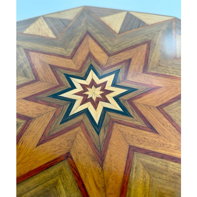 Italian Art Deco Coffee Table in Various Wood Species, 1940s For Sale - Image 6 of 10