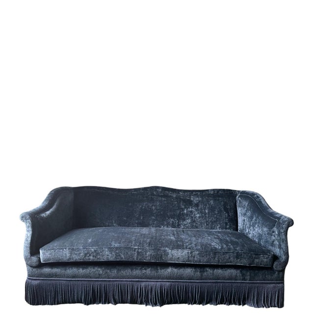 Belle Époque Velvet Sofa by EJ Victor For Sale - Image 9 of 9
