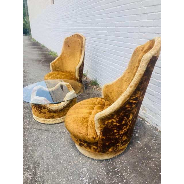 Midcentury Modern Set, Pair of Chairs and Coffee Table For Sale - Image 10 of 10