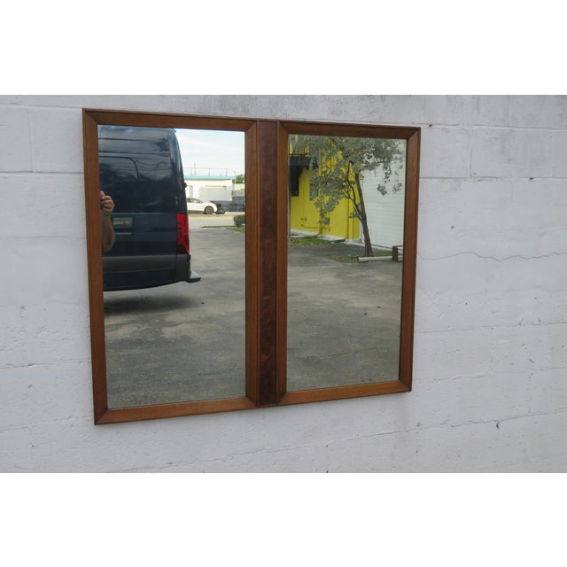 Mid Century Modern Large Vanity Dresser Bathroom Wall Mirror 6243 For Sale - Image 11 of 18