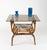Wood Midcentury Side Table in Bamboo and Glass, 1960s For Sale - Image 7 of 18