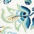 Jacobean Sample - Schumacher Alexandra Vine Linen Fabric in Navy & Leaf For Sale - Image 3 of 6