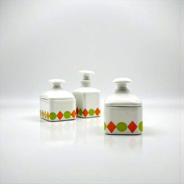 French Art Deco Limoges Porcelain Toiletry Set, 1920s, Set of 3 For Sale - Image 15 of 15