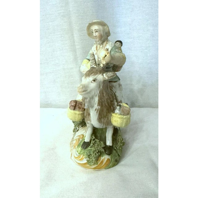 Early 19th Century Staffordshire Figure of the Welsh Tailor's Wife For Sale - Image 10 of 11