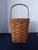 1990s Longaberger Pin Basket, Woven Maple Wood With Logo, Euc, 1991, Includes Liner For Sale - Image 5 of 6